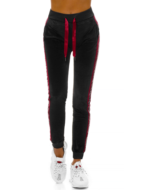 Pantalón de chándal para mujer negro OZONEE O/82275