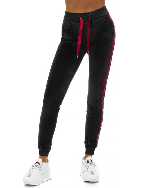 Pantalón de chándal para mujer negro OZONEE O/82275