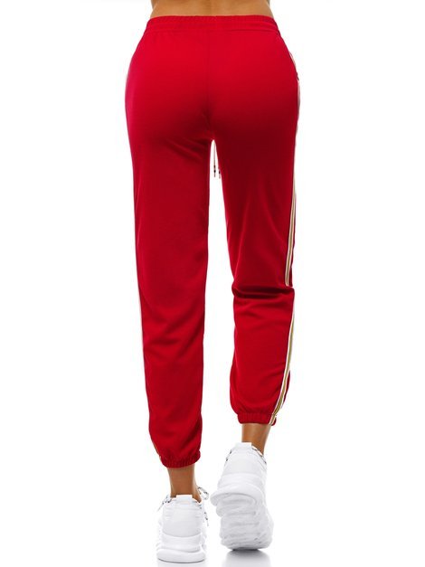 Pantalón de chándal para mujer rojo OZONEE JS/1020/B5