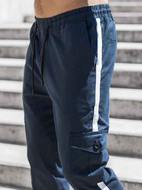 Pantalón jogger de hombre azul marino OZONEE DJ/5580