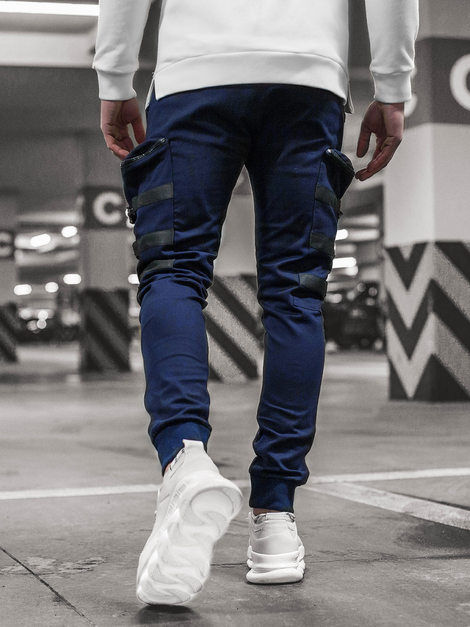 Pantalón jogger de hombre azul marino OZONEE G/11132