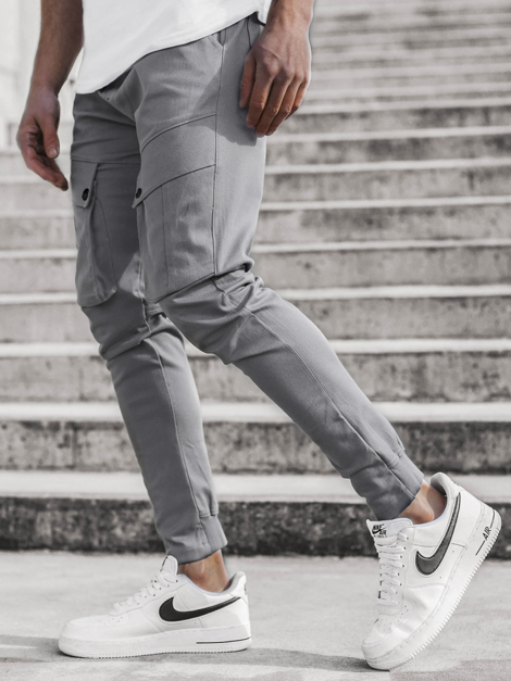Pantalón jogger de hombre  gris OZONEE A/1003