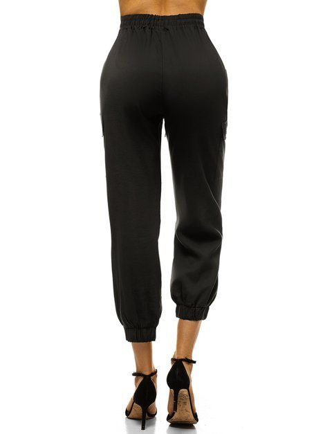 Pantalones jogger para mujer negro OZONEE O/HM003
