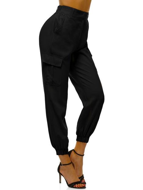 Pantalones jogger para mujer negro OZONEE O/HM005