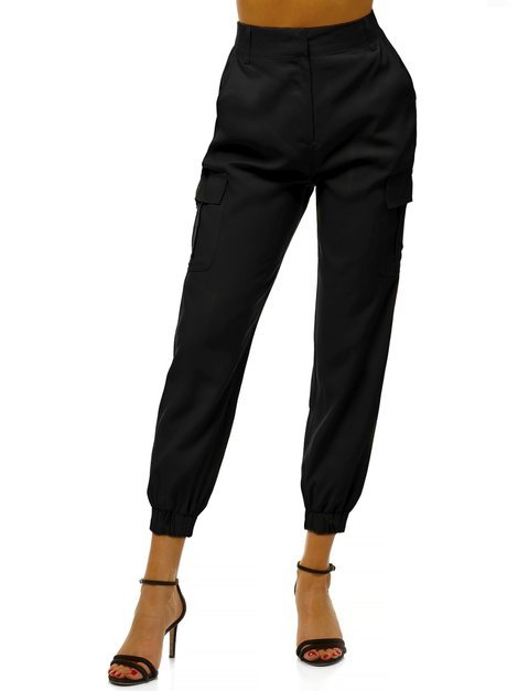 Pantalones jogger para mujer negro OZONEE O/HM005