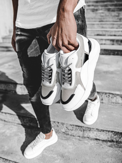 Sneakers de hombre blancos OZONEE C/625