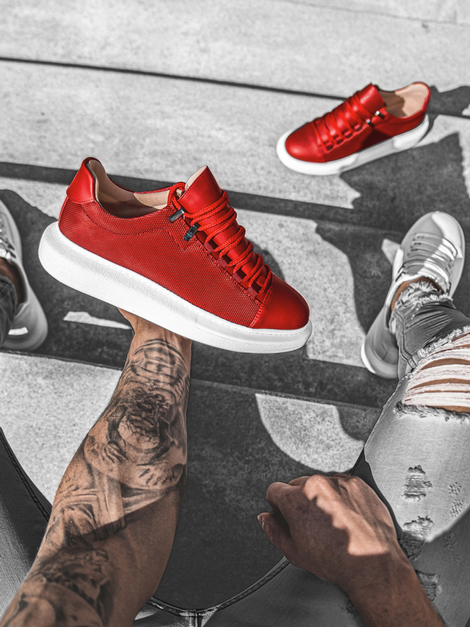 Sneakers de hombre rojo OZONEE G/700