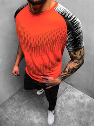 Camiseta de hombre naranja OZONEE JS/KS2061Z