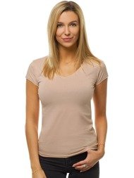 Camiseta de mujer beige OZONEE BT/71319A