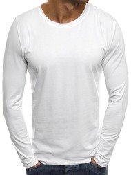 OZONEE 1943 Camiseta de manga larga de hombre blanco