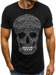 OZONEE B/181159 Camiseta de hombre negra