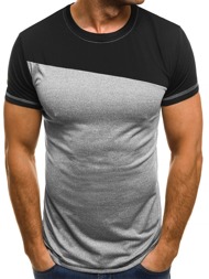 OZONEE JS/5016 Camiseta de hombre gris