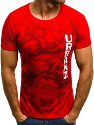 OZONEE JS/5020 Camiseta de hombre roja