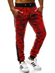 OZONEE JS/55017 Pantalón de chándal de hombre roja