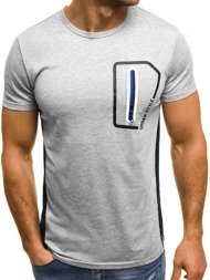 OZONEE JS/SS325 Camiseta de hombre gris