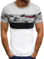 OZONEE JS/SS326 Camiseta de hombre gris
