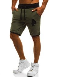 OZONEE MECH/2108S Pantalón corto de hombre verde
