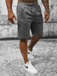 Pantalón corto de hombre grafito OZONEE JS/8K297