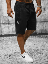 Pantalón corto de hombre negras OZONEE JS/8K280