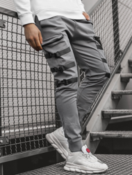 Pantalón jogger de hombre gris OZONEE G/11132