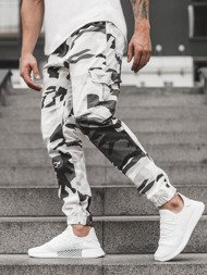 Pantalón jogger de hombre negro-blancos OZONEE A/404