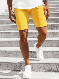 Pantalones cortos chinos de hombre amarillo OZONEE JB/JP1142