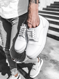 Sneakers de hombre blanco OZONEE O/KN050